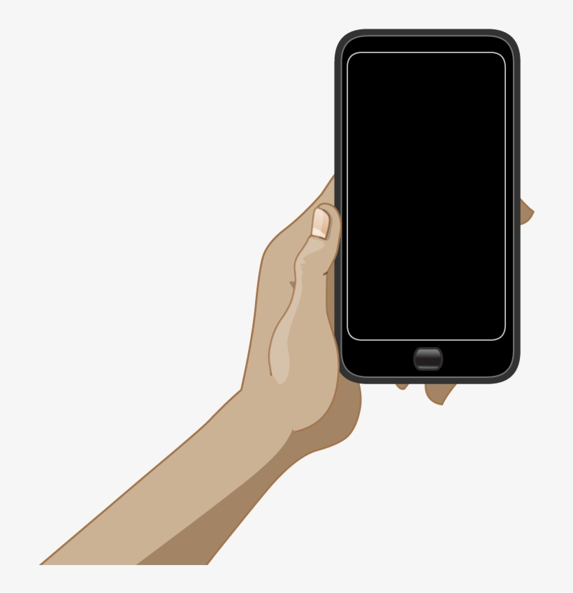 Download Mobile Cell Phone In Hand Png Transparent - Iphone, transparent png #879158