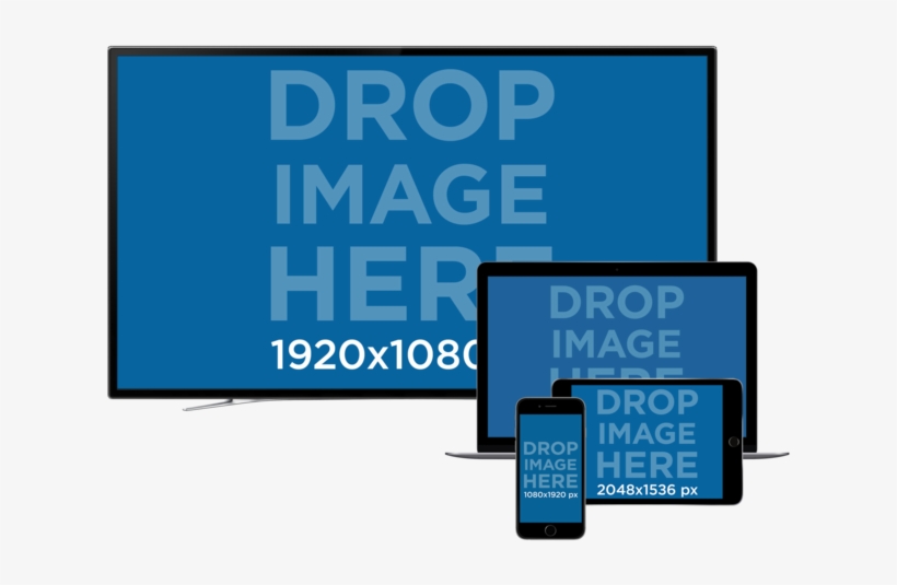 Tv Macbook Pro Ipad And Iphone Responsive Mockup Over - Tv Ipad Iphone Mockup, transparent png #879256