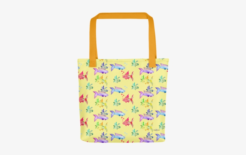 Watercolor Fish - Tote Bag, transparent png #879524