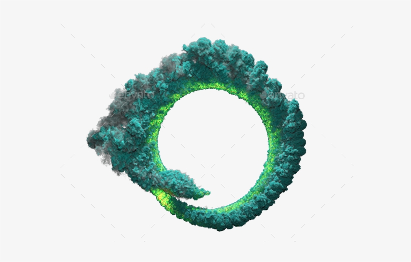 Green Smoke Png Transparent - Green And Yellow Smoke Png, transparent png #879551