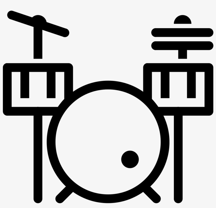 Drum Set Icon Free - Schlagzeug Icon, transparent png #879601