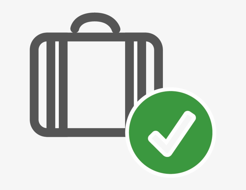 Acceptable Luggage - Baggage Allowance Icon, transparent png #879778