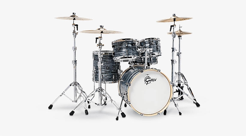 Gretsch Renown 5 Piece Drum Set Silver Oyster Pearl - Gretsch New Renown Maple 20 Piano Blacj, transparent png #879808