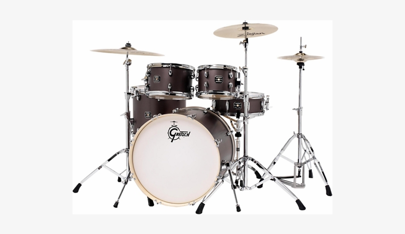 Gretsch Drums Energy 5-piece Drum Set Brushed Grey - Gretsch Drums Energy 5pc Z Cym Brushed Grey Hw Vb, transparent png #879966