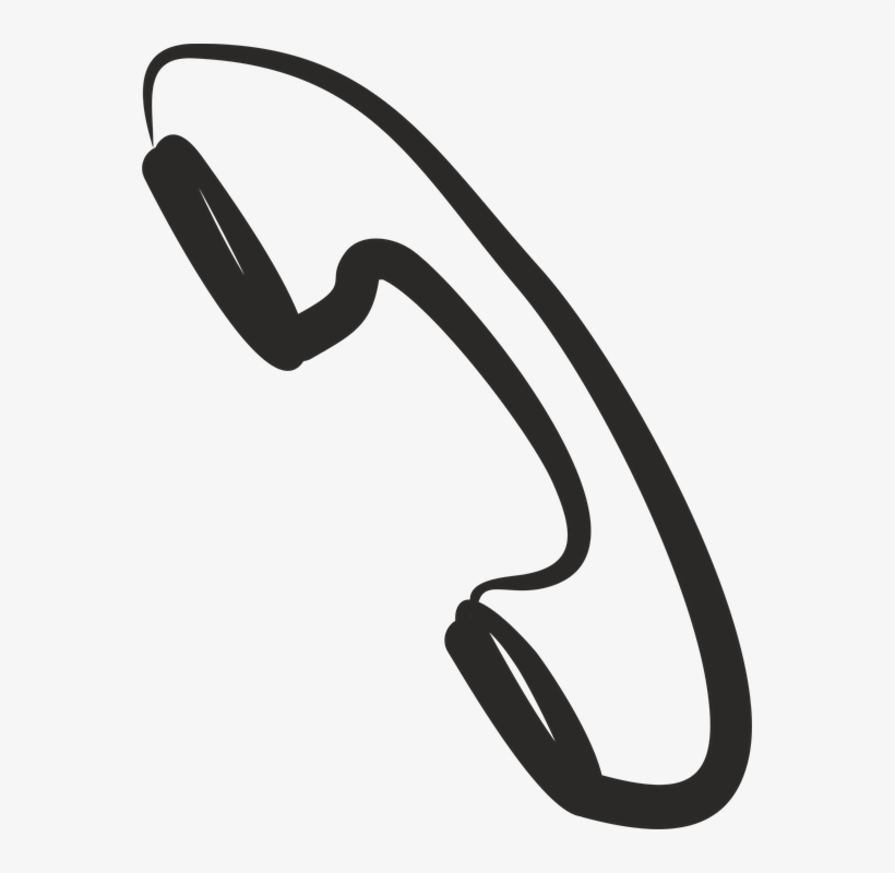 Telephone-2 - Png Значок Тел Трубки, transparent png #8701512