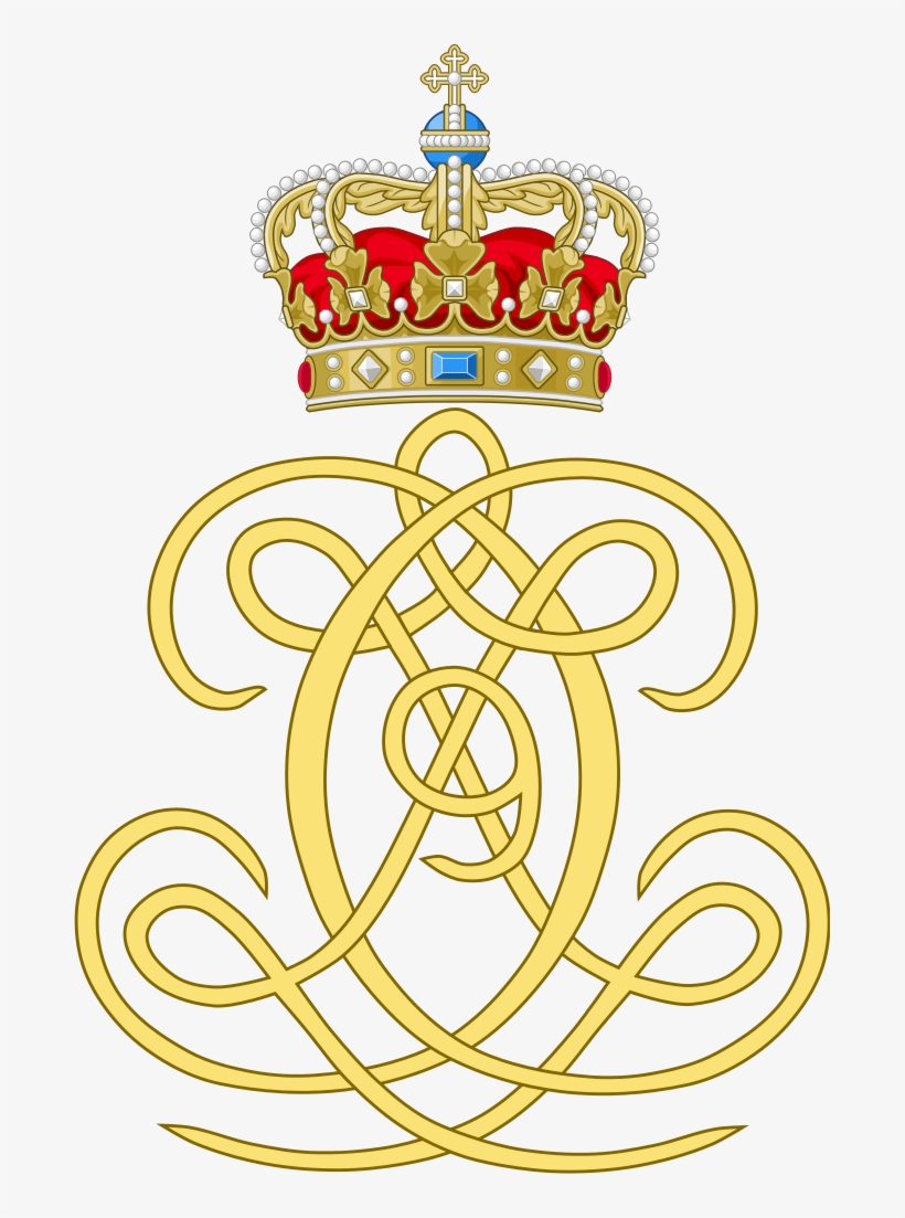 Dual Cypher Of King Christian Ix And Queen Louise Of - Royal Arms Of King Christian Ii Of Denmark, transparent png #8701558