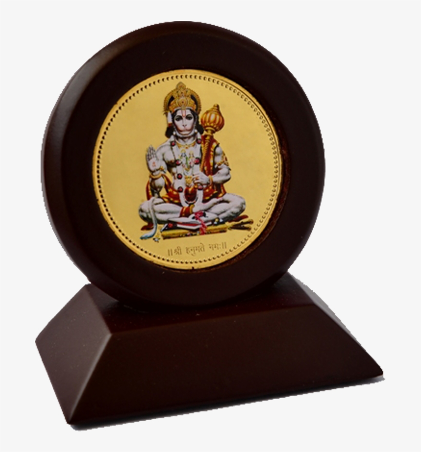 Car Hanumanji Round Meenakari - Trophy, transparent png #8701922
