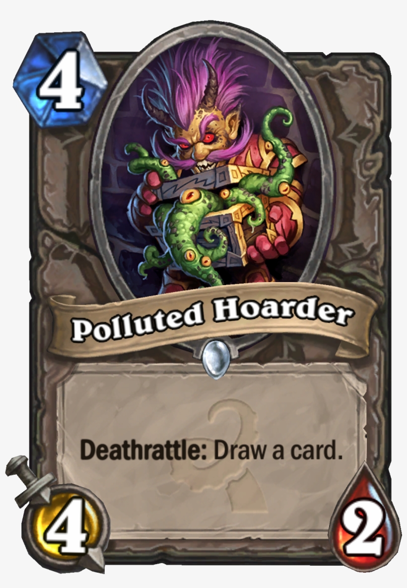 Polluted Hoarder - Witchwood Hearthstone Cards, transparent png #8702255