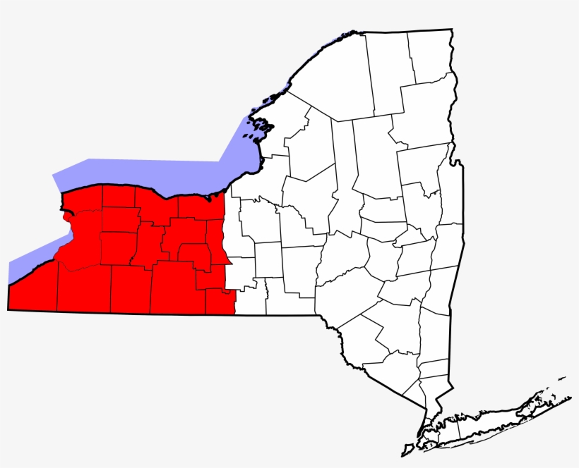 Map Of Western New York - Swartekill Ulster County New York, transparent png #8702499