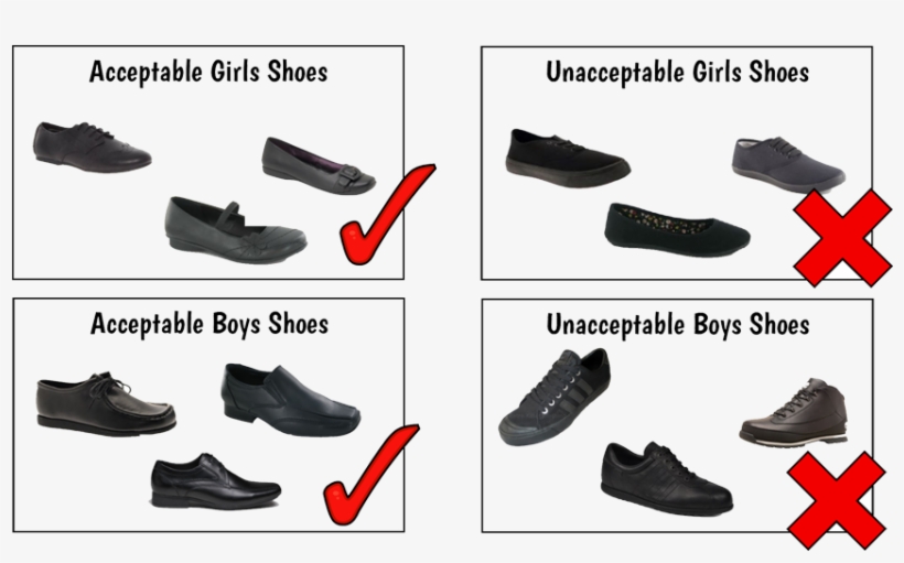 Boots And Trainer Style Shoes Are Unacceptable, As - Outdoor Shoe, transparent png #8703822