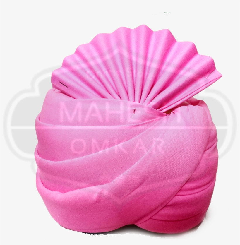 Pink Color Plain Turban - Tissue Paper, transparent png #8704290