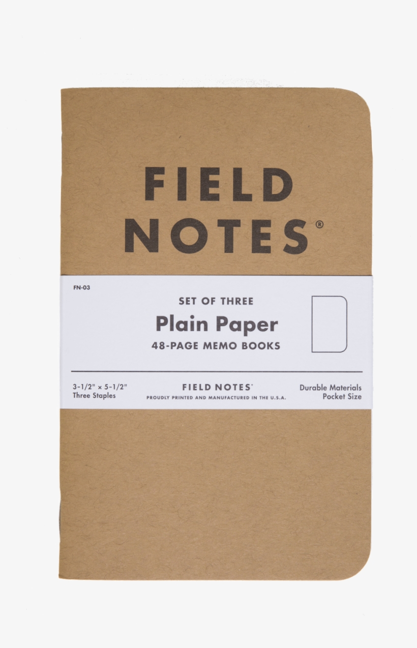 Get The 3 Pack Notebooks Plain In Natural Online - Field Notes, transparent png #8704550