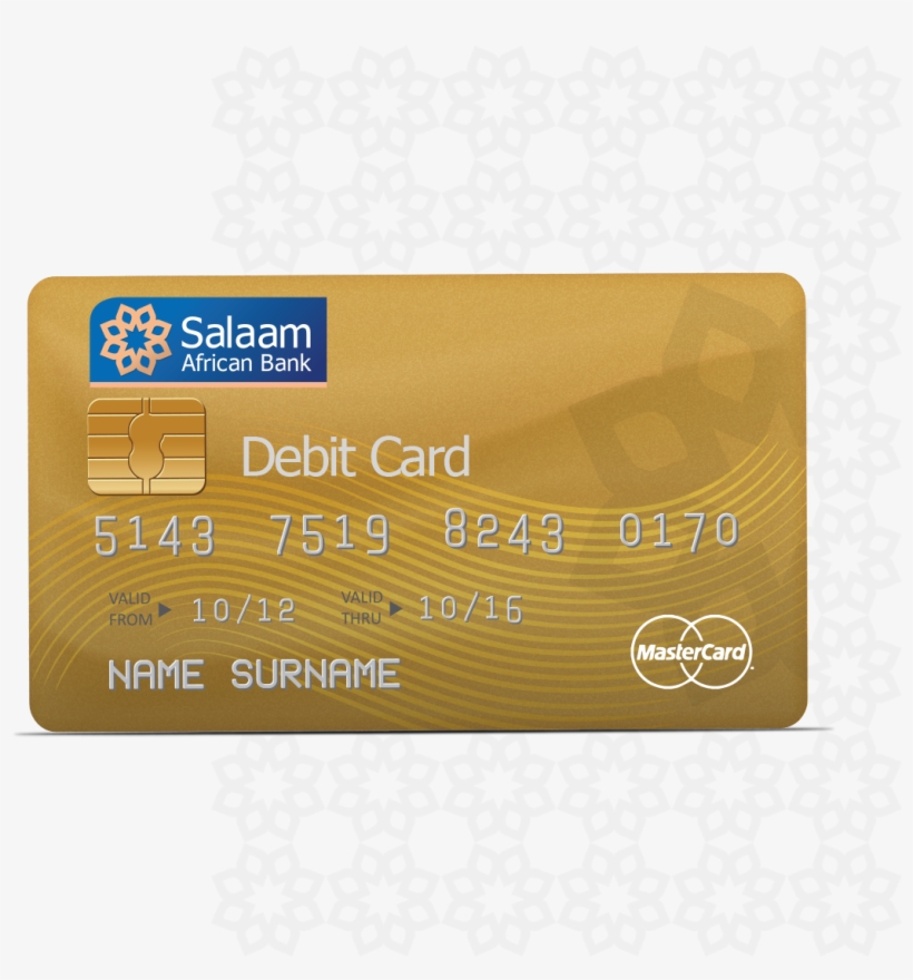 Salaam African Bank Master Card - Debit Card, transparent png #8704620