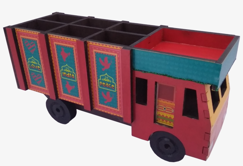 Indian Truck - Stationery Holder - Toy Vehicle, transparent png #8704970