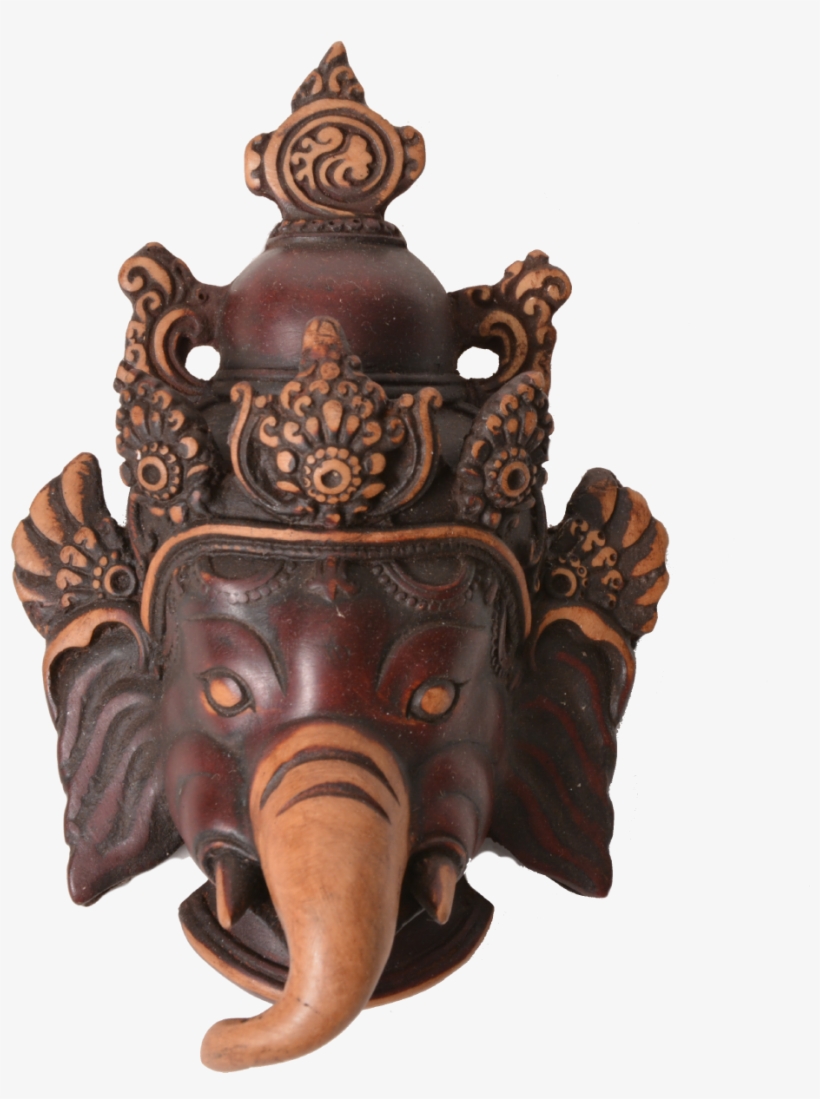 Resin Ganesh Mask - Indian Elephant, transparent png #8705062
