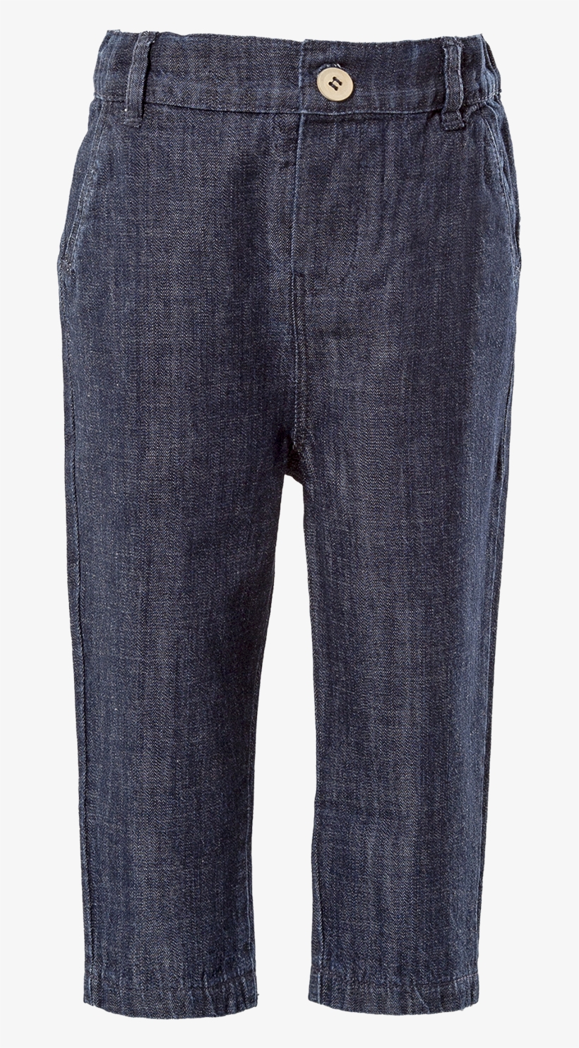 Woven Denim Baby Pants - Pocket, transparent png #8706525