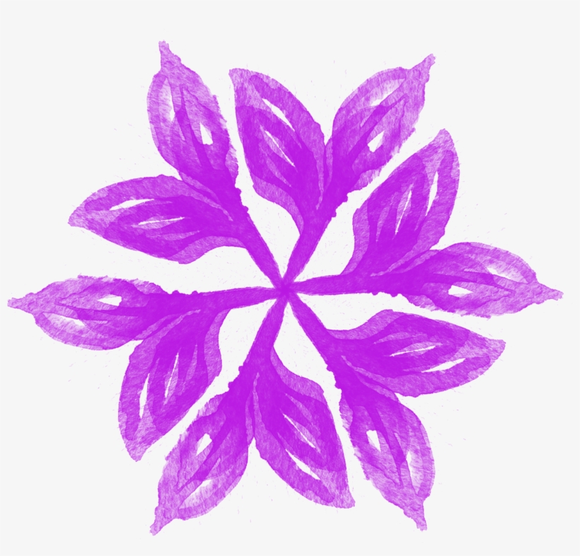 Simple Creative Stylish Watercolor Flower Png And Psd - Illustration, transparent png #8707401