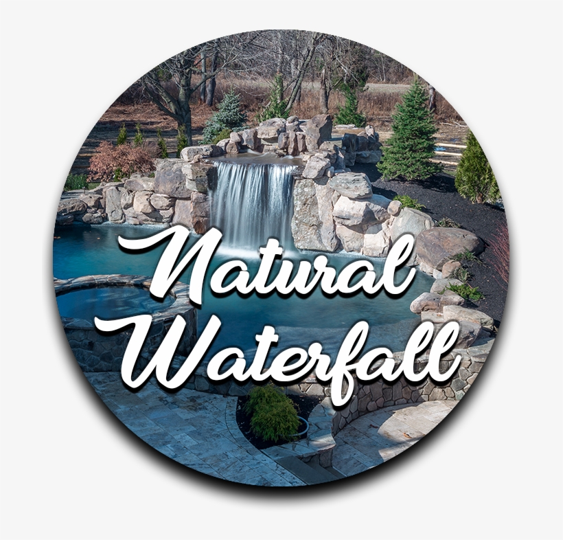 Slopes, Hills, And Walls Are Great Places For Waterfalls - Wall Clock, transparent png #8707815