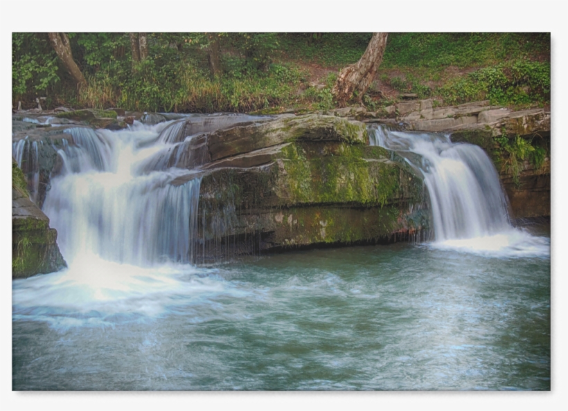 Natural Waterfalls Canvas Art - Waterfall, transparent png #8707845
