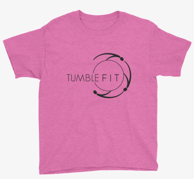 Tumble Fit Mockup Front Flat Heather Hot Pink, transparent png #8708001