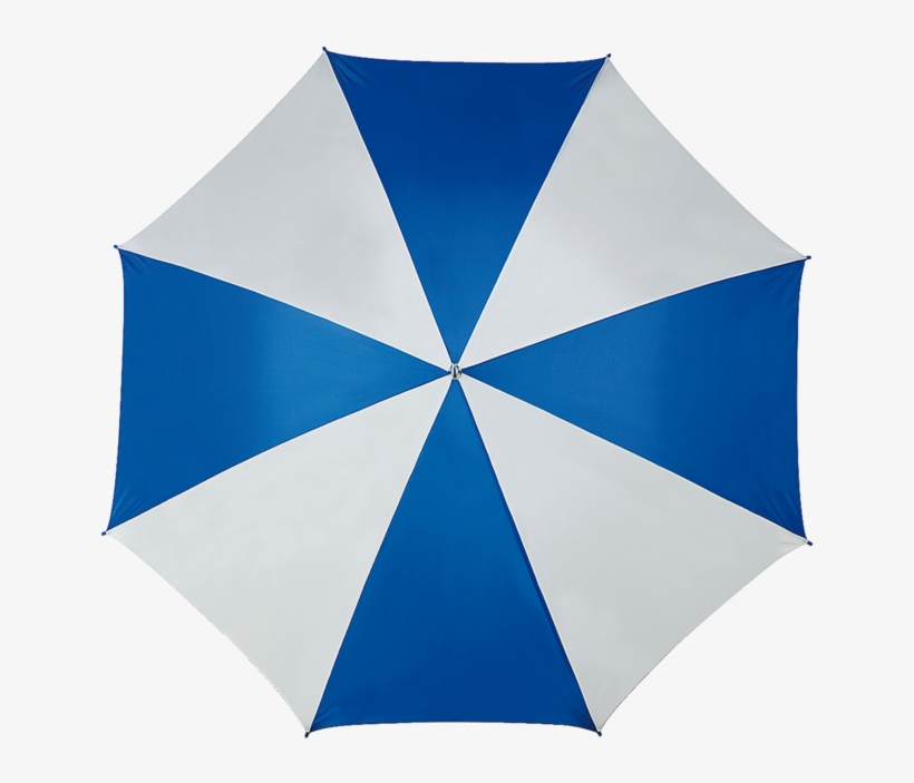 Umbrella, Golf, Blue/white - Umbrella From Top, transparent png #8708763
