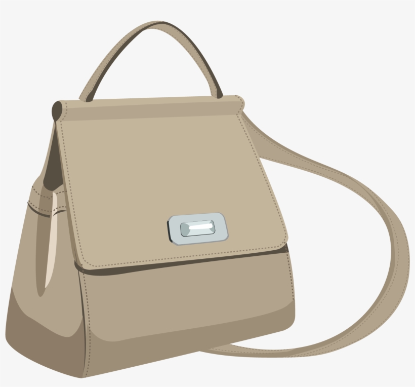 Bag Ladies Khaki Strap Png And Vector Image - Handbag, transparent png #8709365