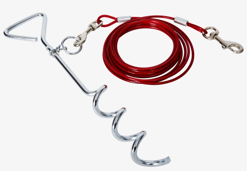 Bud'z Dog Metal Stake And 15′ Calbe - Chain, transparent png #8710056