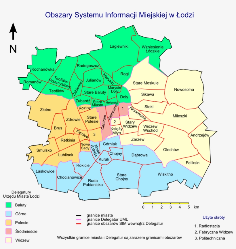 Lodz Sim - Lublin Podział Na Dzielnice, transparent png #8710342