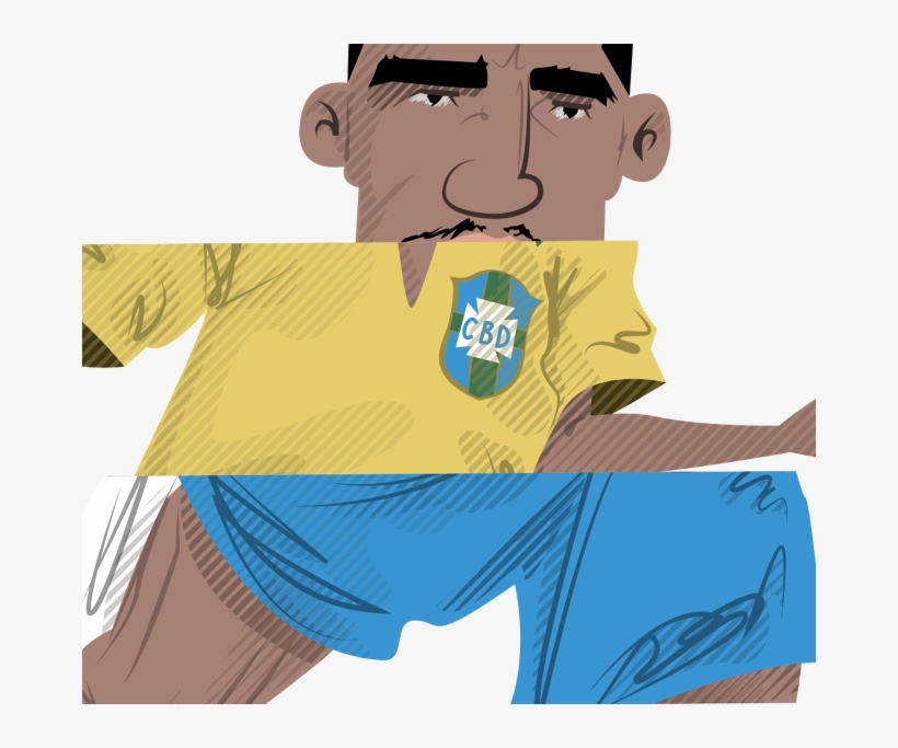 He Also Became Famous For Inventing The "folha Seca" - Cartoon, transparent png #8711134