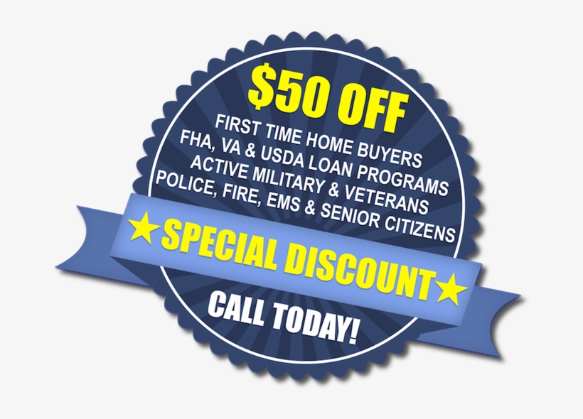 Home Inspection Discount Offer - Label, transparent png #8713426