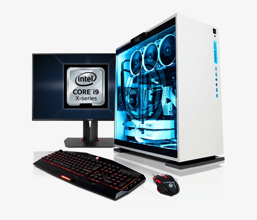 Intel 7th Generation Gaming Pcs Rh Cyberpowerpc Com - Inwin 303 White Blue, transparent png #8713877