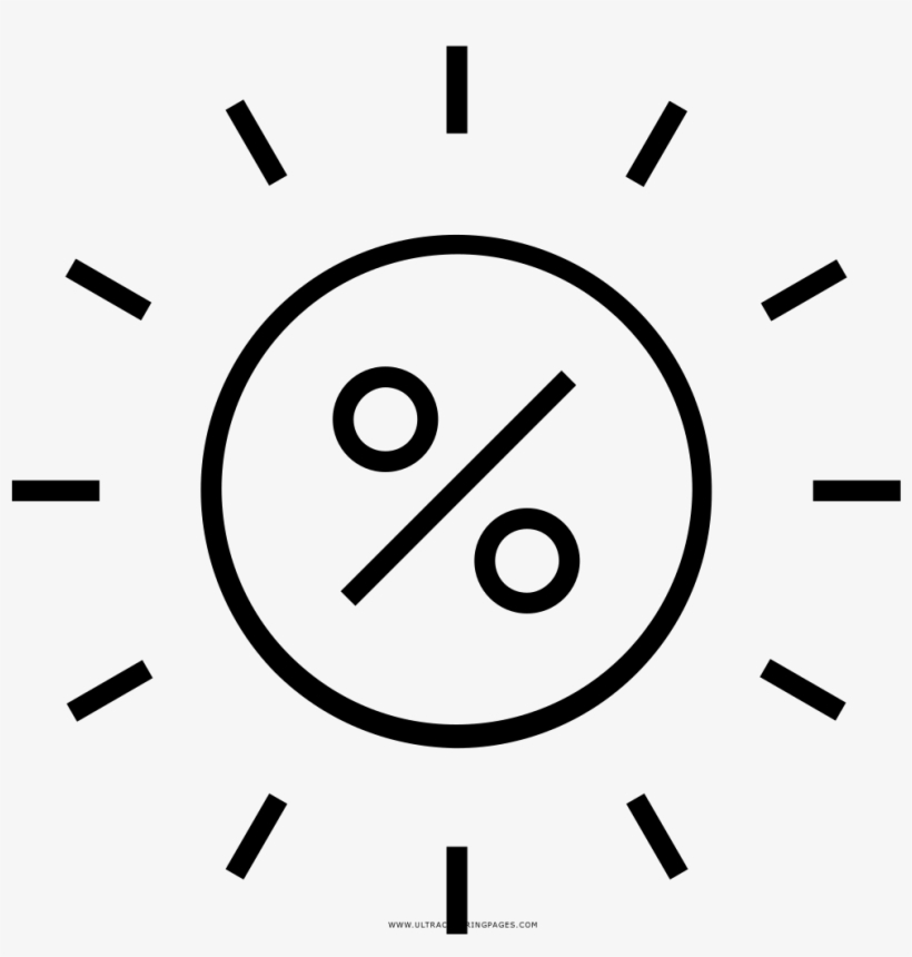 Discount Offer Coloring Page - Circle, transparent png #8713993