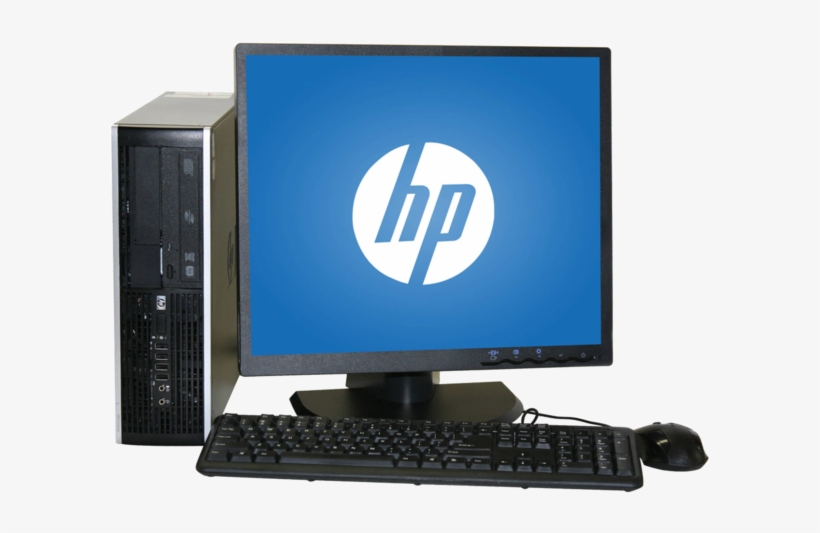 Hp 6300 Elite Pro Intel I3 Desktop Pc 19" Monitor - Desktop Computers, transparent png #8713997