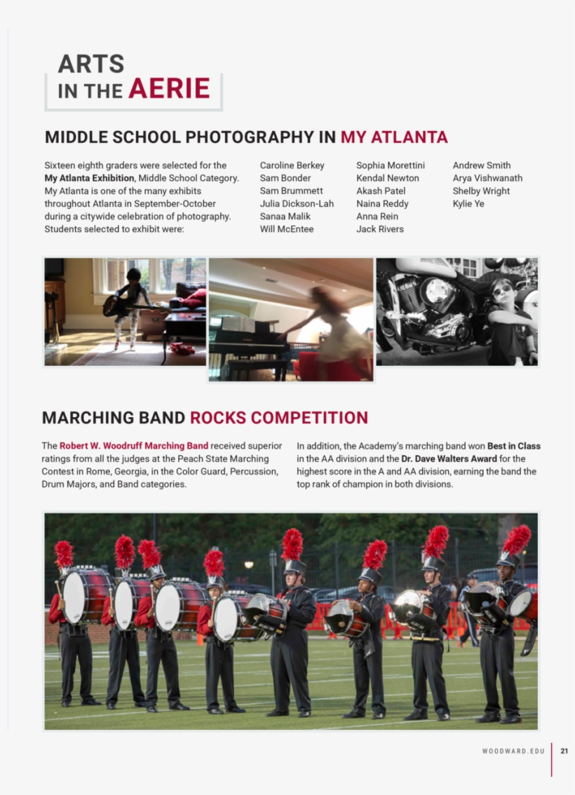 Arts In The Aerie Middle School Photography In My Atlanta - Marching Band, transparent png #8714201