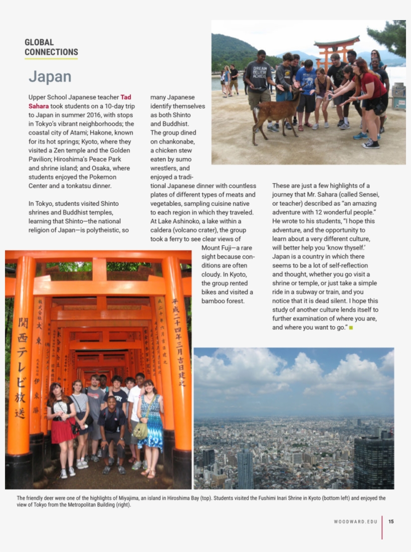 Global Connections Japan Upper School Japanese Teacher - Brochure, transparent png #8714585