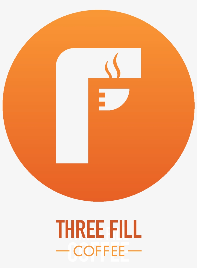 Three Fill Coffee Logo - Circle, transparent png #8714863