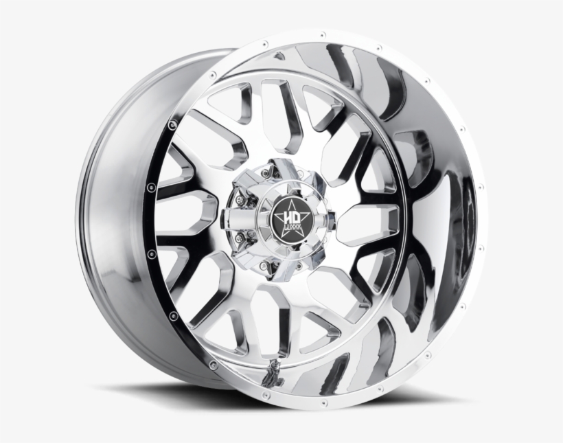 Luxxx Hd Off Road® Lux Hd 8 Wheels Rims Chrome - Hubcap, transparent png #8715343