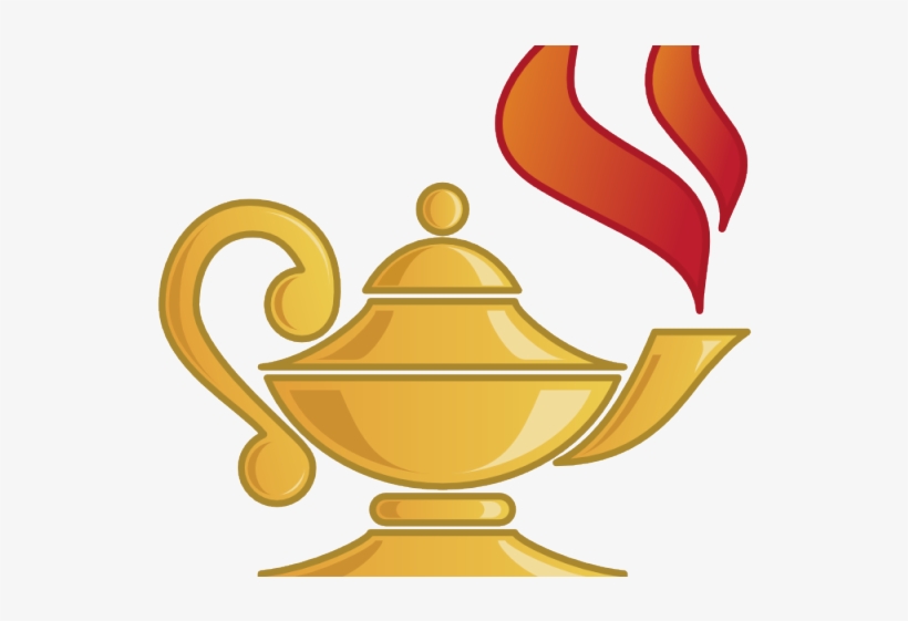 Oil Lamp Clipart Genie - Lampara De Aceite Clipart, transparent png #8715608