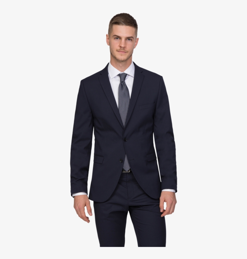 Gotstyle Launch Basic Blazer In Navy - Dark Blue Tuxedo Suit, transparent png #8715618