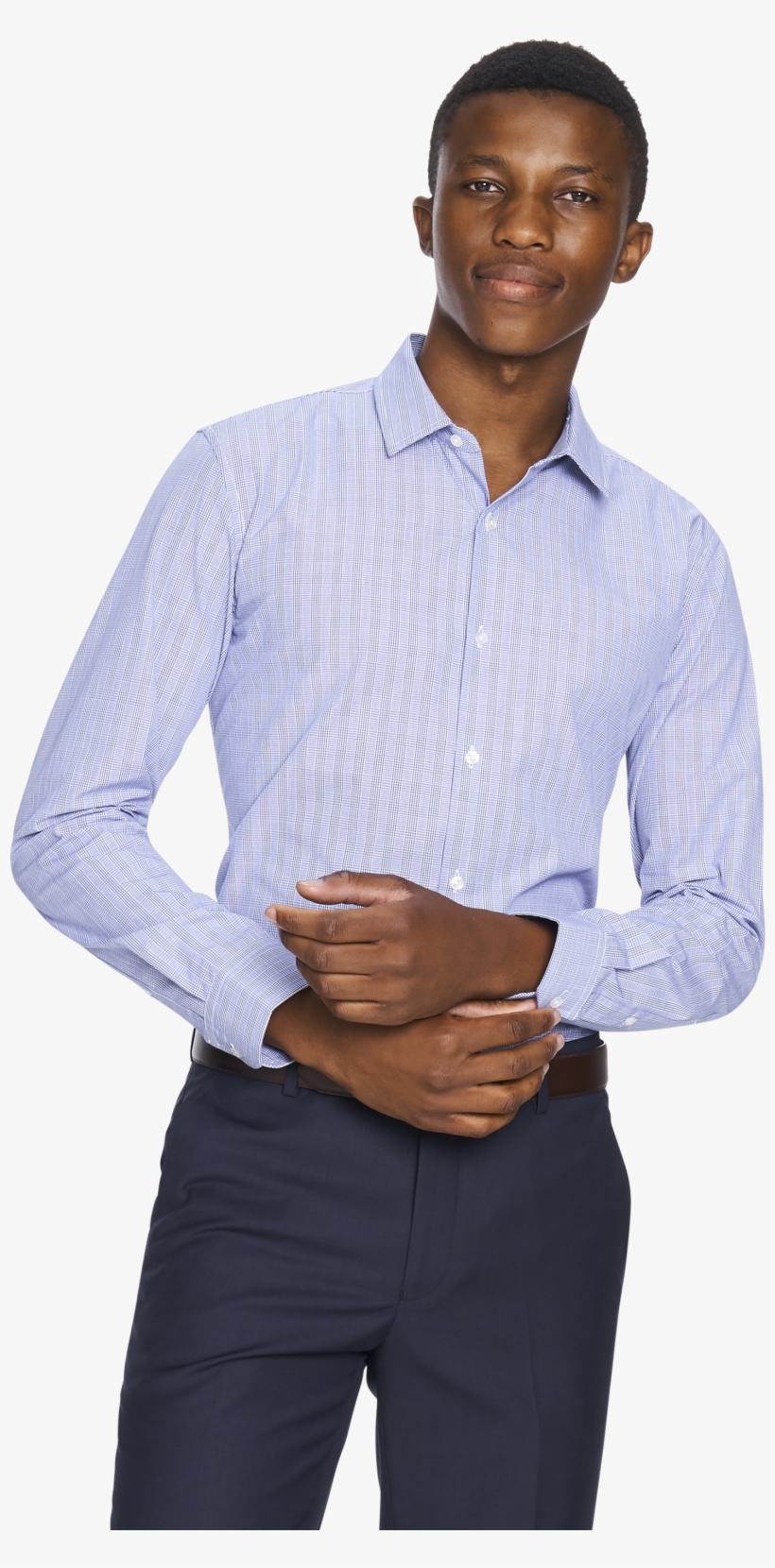 Blue Harris Slim Fit Dress Shirt - Gentleman, transparent png #8715952