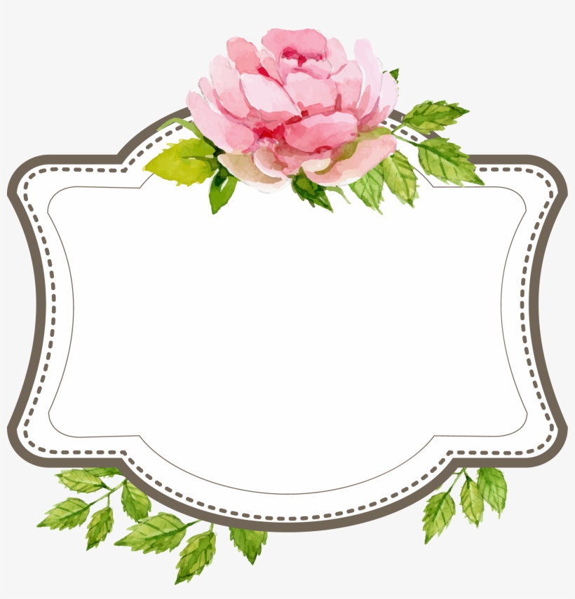 Clip Art Text Label Border Transprent Png - Frame Vector Wedding Png, transparent png #8716780