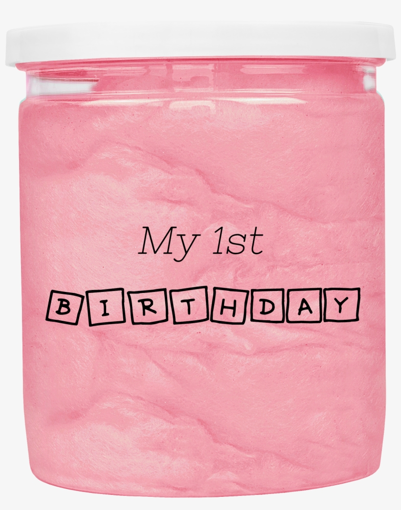 1st Birthday Strawberries & Cream Candy Flosse - Cosmetics, transparent png #8717018