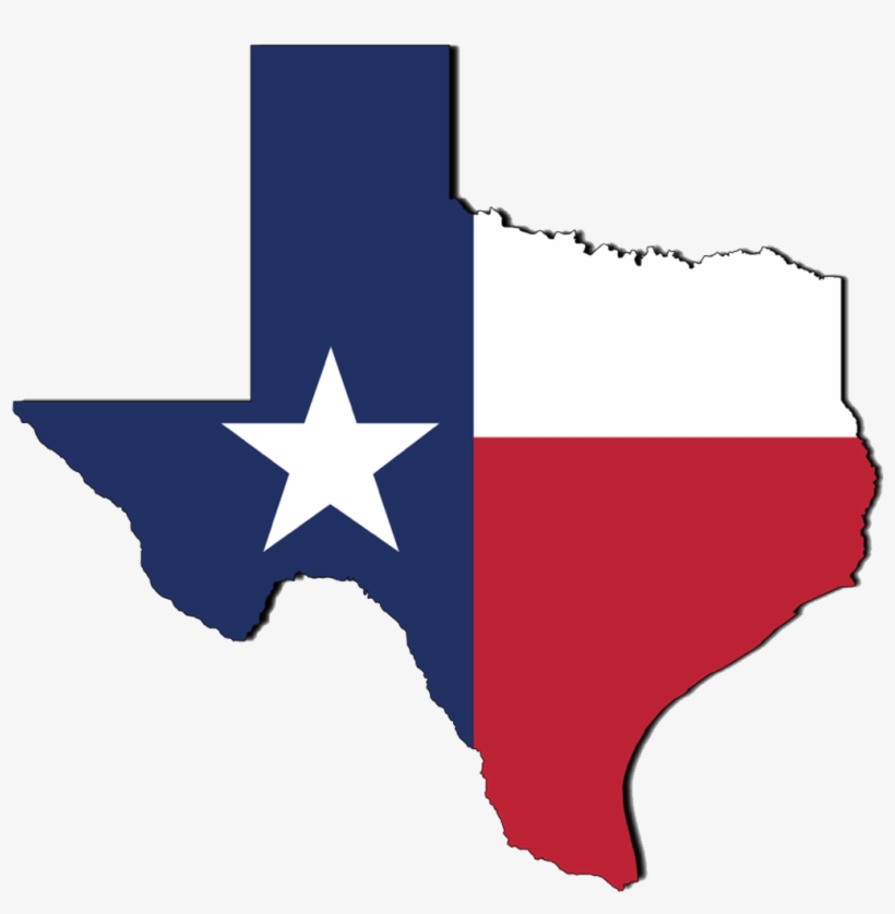 Texas State Flat 3d - State Of Texas, transparent png #8717383