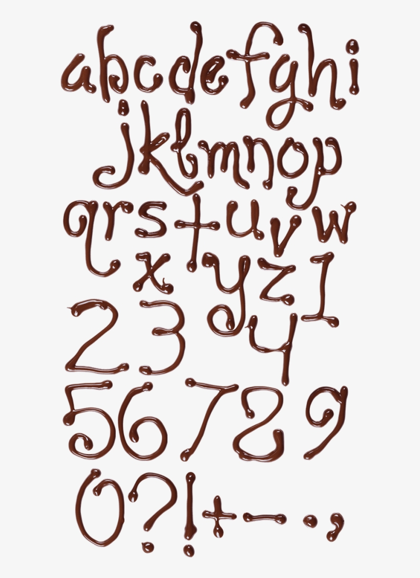 Chocolate Sweet Font - Chocolate Font, transparent png #8717888