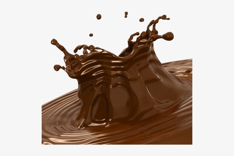 Chocolate And Milk Splash - Chocolate Flavor, transparent png #8718095