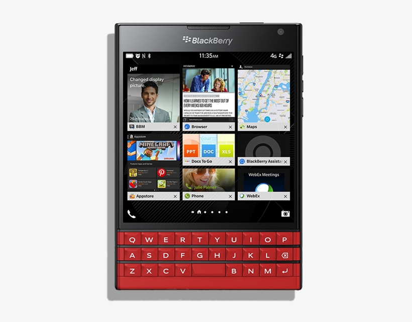 Red Passport - Blackberry Passport Silver, transparent png #8718166