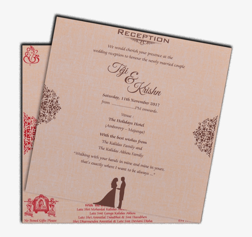 Hindu Wedding Cards - Chalene Johnson, transparent png #8718206