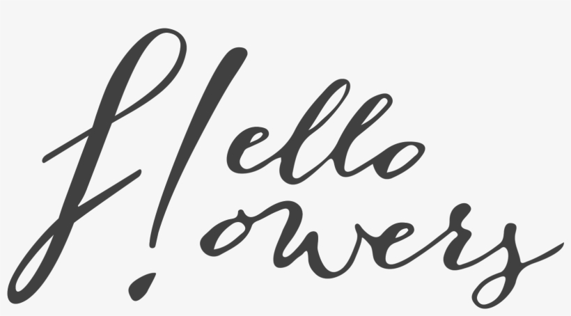 Img 9970 High Res Logo-01 - Hello Flowers Logo, transparent png #8719556
