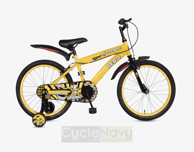 Hero Superhero 16t Yellow Kids Bicycle - Hero Blast 20t Cycle, transparent png #8719688