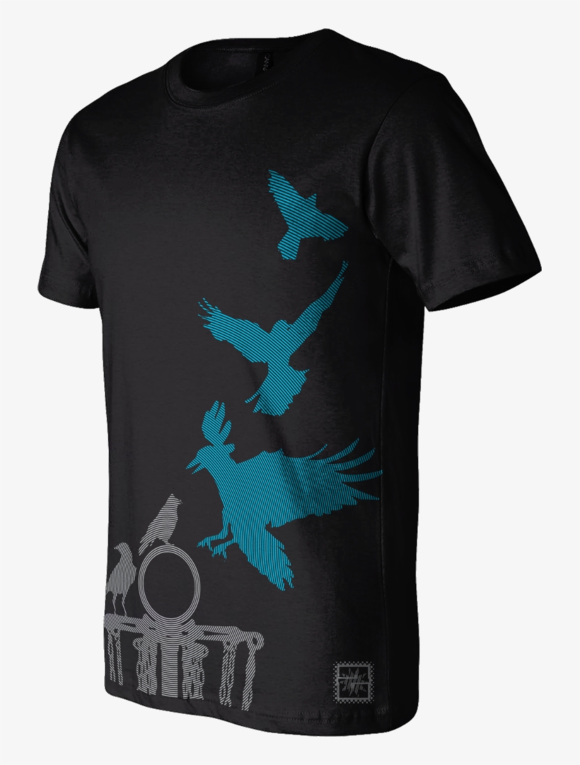 Zeteter Disc Golf Canada Men's Flock Disc Golf Shirt - Active Shirt, transparent png #8720388